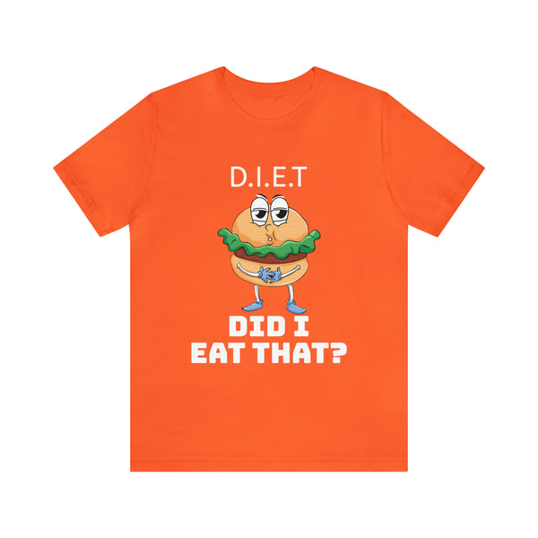 Foodie - DIET - Unisex Jersey Short Sleeve Tee